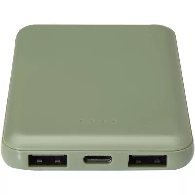 Asama powerbank o pojemności 5000 mAh Type-C z tworzyw sztucznych pochodzących z recyklingu - Zielony melanż (12438362)
