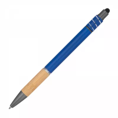 Długopis aluminiowy antystres touch pen MANUELA - niebieski (1387604)