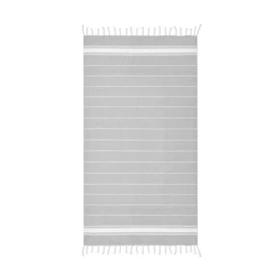 Ręcznik hammam bawełniany 90x170 cm 180 g/m² MALIBU - Szary (MO9221-07)
