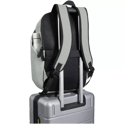 Resi Plus plecak na 15-calowego laptopa o pojemności 18 l z recyklingu, z certyfikatem GRS i zabezpieczeniem przed kradzieżą - Szary (13010982)