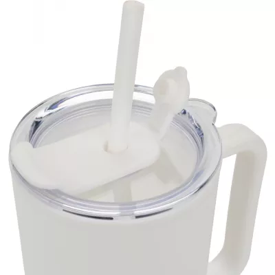 Kubek termiczny z tworzywa XXL 1,2 litra - biały (8468606)