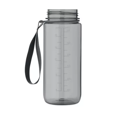 Butelka sportowa motywacyjna z RPET 700 ml ENKEL - Przezroczysty Szary (MO2792-27)