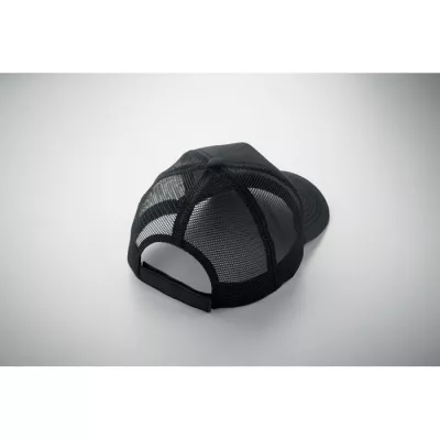 Czapka z daszkiem trucker bawełniana 250 g/m² BLIST - Czarny (MO2986-03)