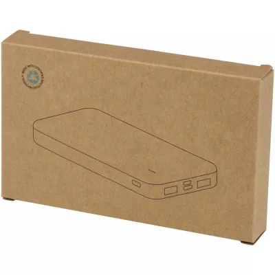 Intan powerbank o pojemności 10 000 mAh i mocy 10 W z tworzyw sztucznych pochodzących z recyklingu - Biały (12445801)