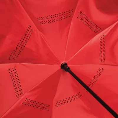Parasol FLIPPED - czarny, czerwony (56-0103371)
