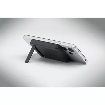 Zestaw z powerbankiem magnetycznym 5000 mAh ATLAS - Czarny (MO3177-03)