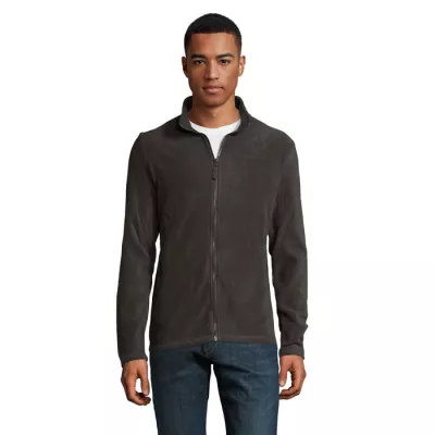 Bluza polarowa męska na zamek 220 g/m² Sol's NORMAN - Szarość Węgla Drzewnego (S02093-CR)