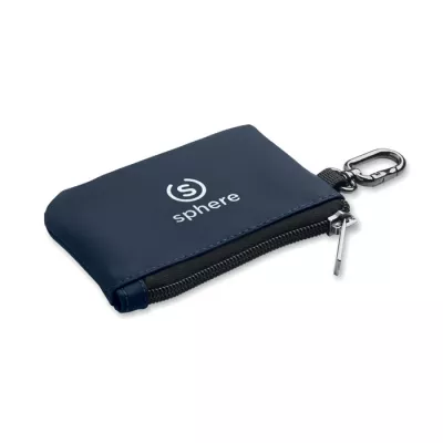 Etui na klucze z PU z karabińczykiem GUARDO - Francuski Granat (MO3161-85)