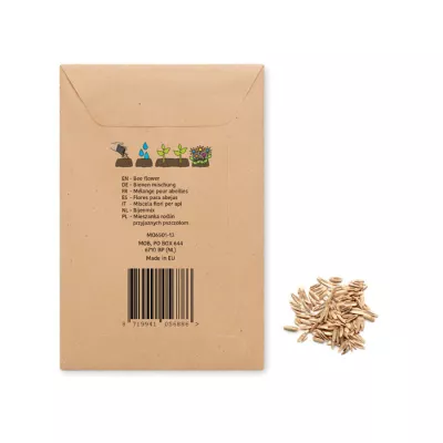 Nasiona kwiatów miododajnych w kopercie SEEDLOPEBEE - Bezowy (MO6501-13)