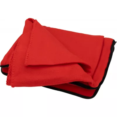 Koc z polaru/poduszka 2w1 RADCLIFF - czerwony (277505)
