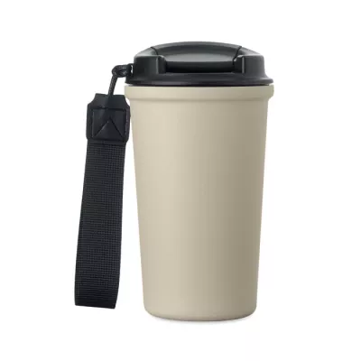 Kubek termiczny z ceramiczną wyściółką 400 ml NAKANO - Bezowy (MO3156-13)