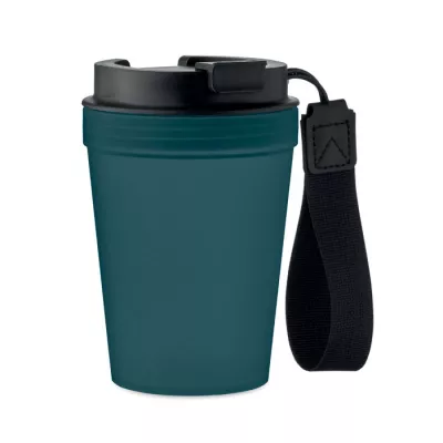 Kubek z PP z paskiem 300 ml ISFORDEN TUMBLER - Francuski Granat (MO2670-85)