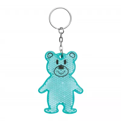 Brelok odblaskowy TEDDY - turkusowy (56-0402529)