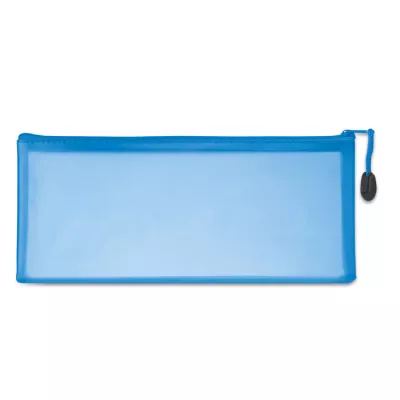 Piórnik duży z PVC GRAN - Niebieski (MO8993-04)