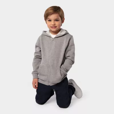 Bluza dziecięca z kapturem 260 g/m² Sol's STONE KIDS - Szary Melanż 2 (S02092-GY)