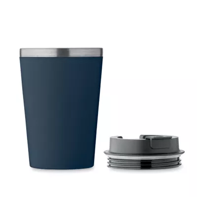 Kubek dwuścienny z powłoką ceramiczną 350 ml BLERM - Francuski Granat (MO2572-85)