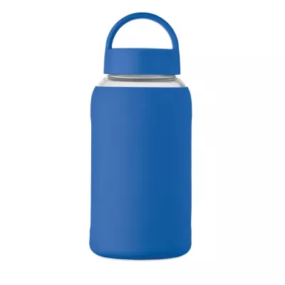 Butelka szklana z pokrowcem 600 ml BORIS - Niebieski (MO2912-37)