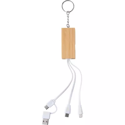 Kabel do ładowania, stojak na telefon - brązowy (V1690-16)