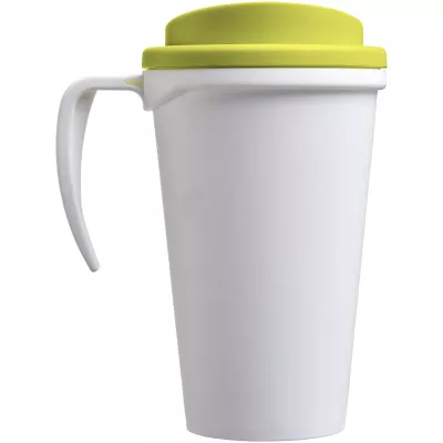 Kubek termiczny z serii Americano® Grande o pojemności 350 ml - Biały-Limonka (21000404)