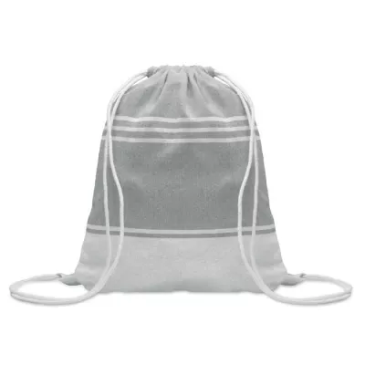Ręcznik hammam z workiem 90x160 cm 180 g/m² HAMMA - Szary (MO2584-07)
