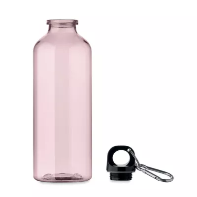 Butelka z RPET z karabińczykiem 500 ml MOSS RE500 - Przezroczysty Rózowy (MO2803-31)