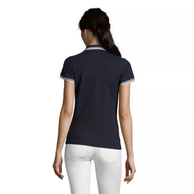 Polo damskie z piki 200 g/m² Sol's PASADENA WOMEN - Francuski Granatowy/biały (S00578-FW)