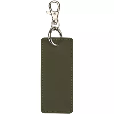 Resi Plus brelok z prostokątną zawieszką z recyklingowanego materiału z certyfikatem GRS - Leśny zielony (13014164)