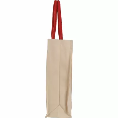 Torba płócienna z długimi uszami 320 g/m2 RODOLFO - czerwony (6521805)