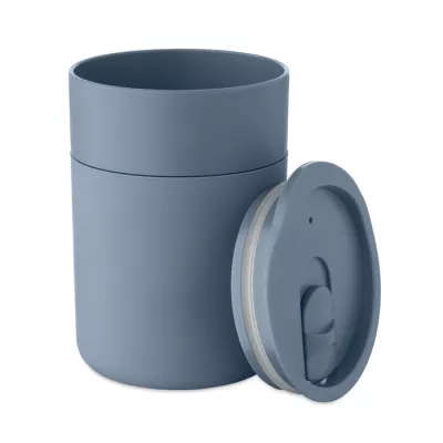Kubek z PP z silikonową osłoną 330 ml GOBLET - Petrol (MO2773-20)