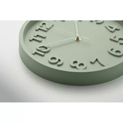 Zegar ścienny z cichym mechanizmem 30 cm MURO - Miętowy Zielony (MO2851-77)