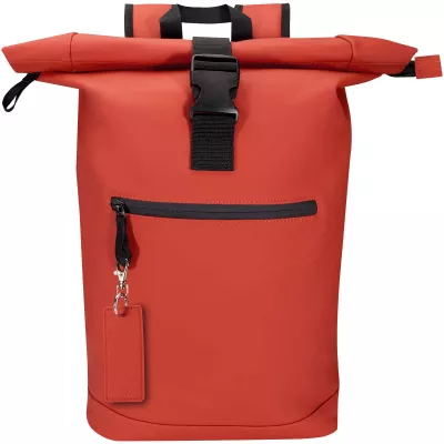 Resi Plus brelok z prostokątną zawieszką z recyklingowanego materiału z certyfikatem GRS - Brick (13014132)