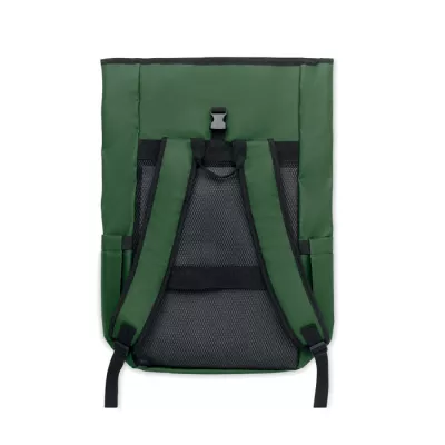 Plecak rolltop na laptop RPET 600D BANGKOK ROLL - Ciemnozielony (MO2643-60)