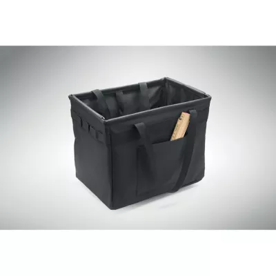 Organizer do bagażnika składany z RPET 600D FORM - Czarny (MO2855-03)