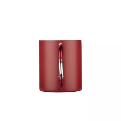 Kubek z recyklingowanej stali nierdzewnej VIVO 250 ml - czerwony (16405-04)