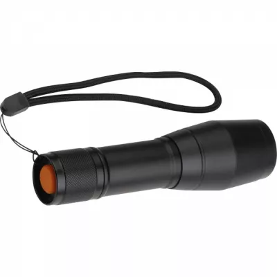 Latarka LED aluminiowa DAVID - czarny (8118503)