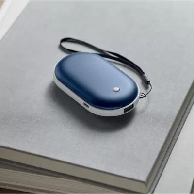 Ogrzewacz do rąk z powerbankiem 5000 mAh MUKAVA - Niebieski (MO2777-04)