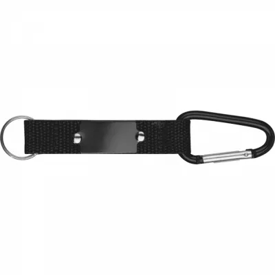 Brelok z karabińczykiem PHYLLIS - czarny (9116803)
