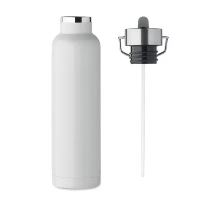 Butelka termiczna ze słomką 660 ml RIFLOW - Bialy (MO2283-06)