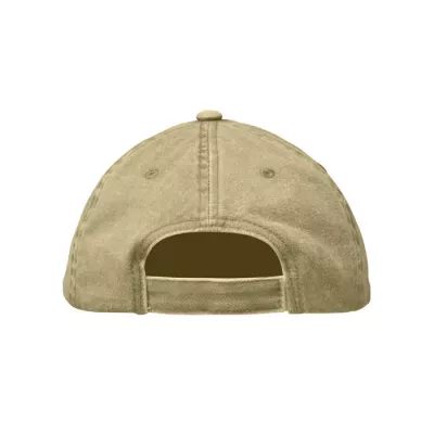 Czapka z daszkiem vintage 6-panelowa 265 g/m² BEAU - Zieleń Wojskowa (MO2542-49)