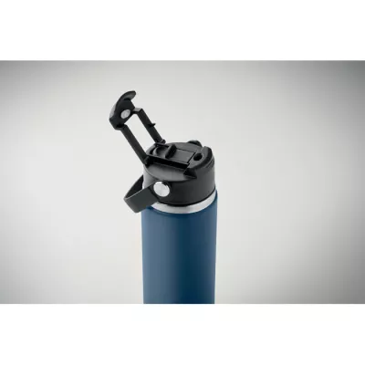 Butelka termiczna ze słomką 500 ml SUMA GRIP - Francuski Granat (MO2775-85)