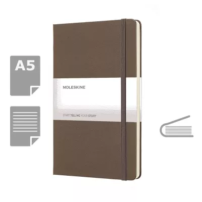 MOLESKINE Notatnik ok. A5 - brązowy (VM301-16)