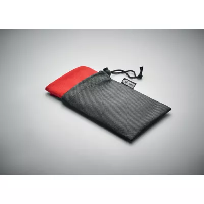 Ręcznik sportowy RPET z workiem 30x80 cm TUKO RPET - Czerwony (MO9918-05)
