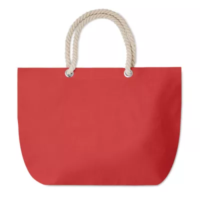Torba plażowa bawełniana 220 g/m² MENORCA - Czerwony (MO9813-05)