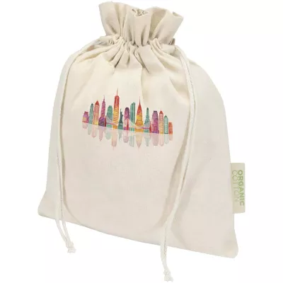 Odisha organiczna torba prezentowa z certyfikatem OCS o gramaturze 140 g/m² — 30 x 25 cm - Piasek pustyni (12079706)