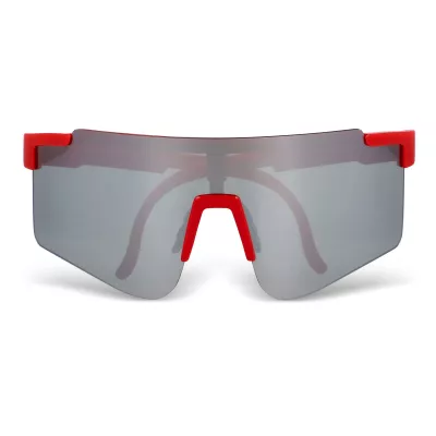 Sportowe okulary przeciwsłoneczne Tom R-PC z lustrzanymi soczewkami UV400 - czerwony (LT86730-N0021)