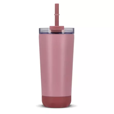 Kubek termiczny InSideOut ze stali nierdzewnej o podwójnych ściankach, 600 ml - pasteloworóżowy (LT57017-N0079)