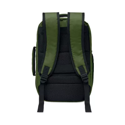 Plecak kabinowy z RPET na laptop 15" FLYSAFE - Ciemnozielony (MO2840-60)