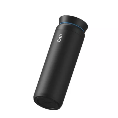 Ocean Bottle Peak Brew 590 ml kubek z recyklingowanej stali nierdzewnej - Obsidian Black (10094190)