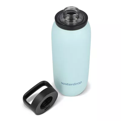 Termiczna butelka uniwersalna Waterdrop z ustnikiem 600 ml - pastelowoniebieski (LT47000-N0016)