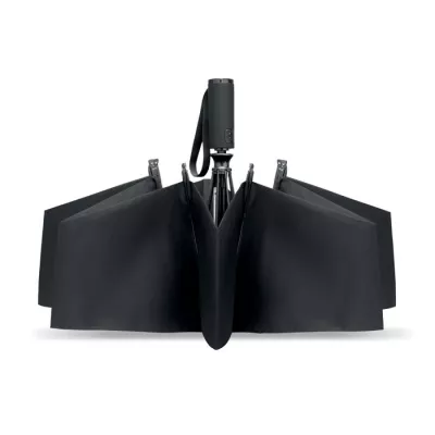 Parasol odwrotny składany 23" z RPET AGUMBE - Czarny (MO2925-03)